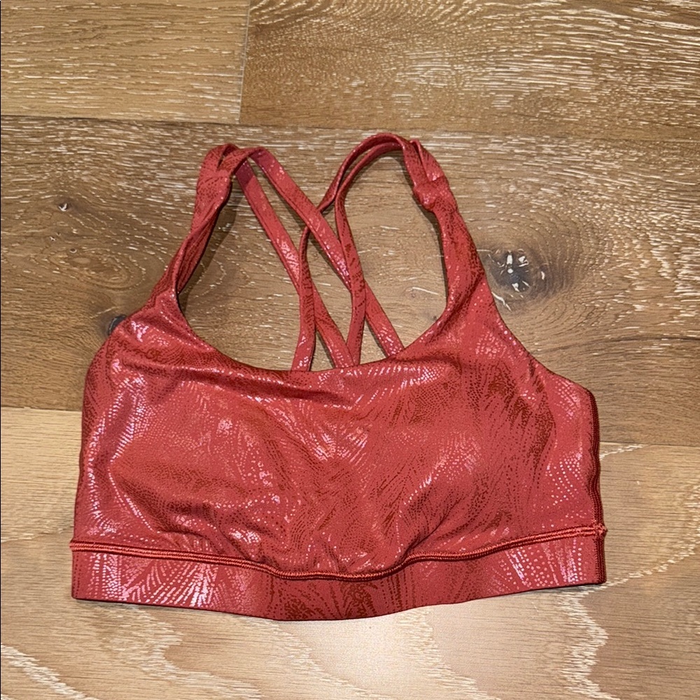 LULULEMON Red Strappy Sports Bra